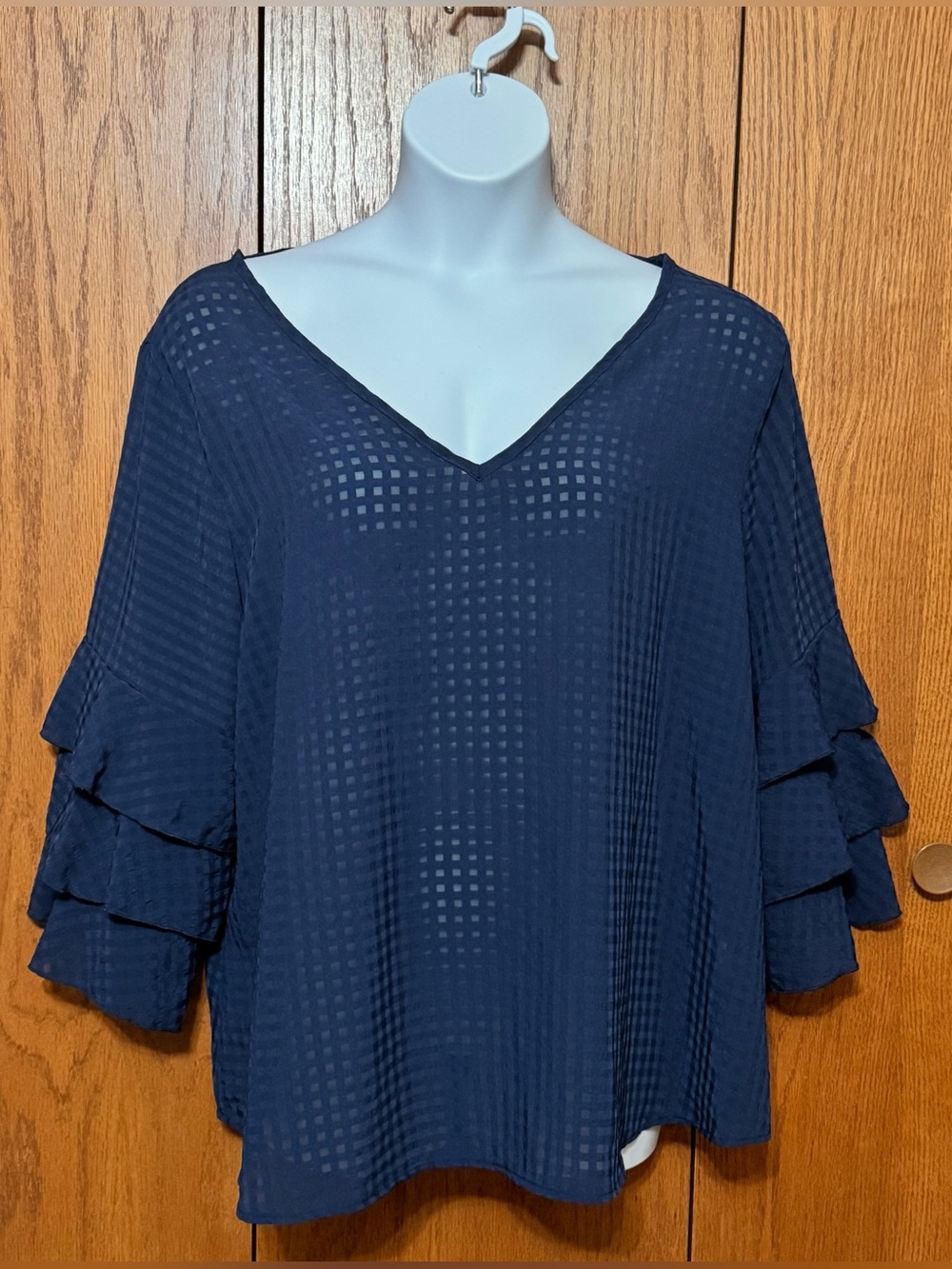 Forgotten Grace Flounce Sleeve Blouse
